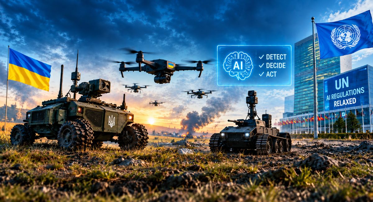 The Human-Out-of-the-Loop Era: How Ukraine’s “Army of Robots” and Relaxed UN AI Constraints Redefine 2026 Frontline Autonomy