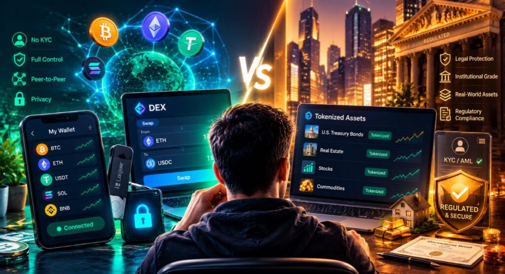 comparing-the-two-fronts-decentralized-vs-regulated