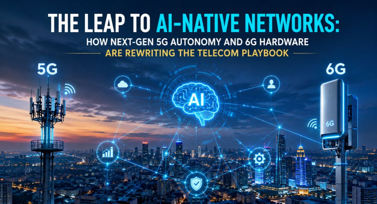 The Leap to AI-Native Networks: How Next-Gen 5G Autonomy and 6G Hardware Are Rewriting the Telecom Playbook